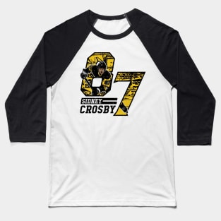 Sidney Crosby Pittsburgh Offset Baseball T-Shirt